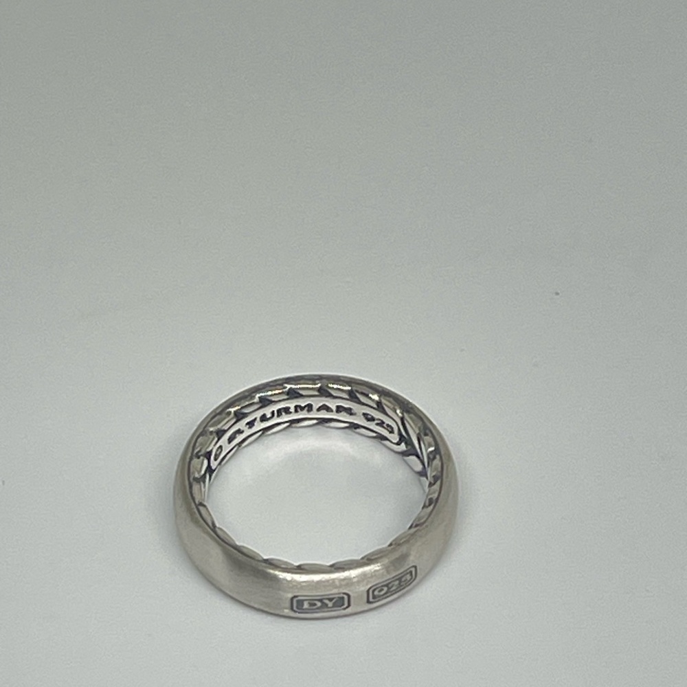 David Yurman Men’s Sterling Silver Ring - Picture 5 of 8
